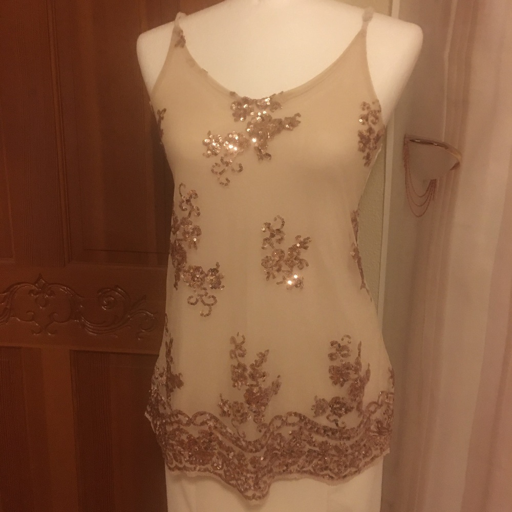 Cream Beige XS Tank Top
